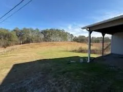 a view of an ocean from a yard