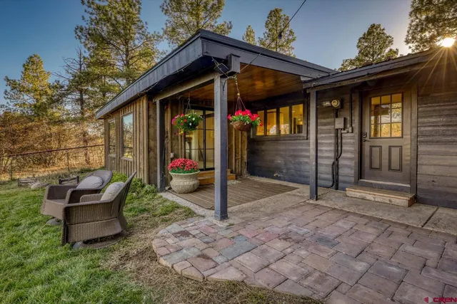 a view of a park with plants and bench