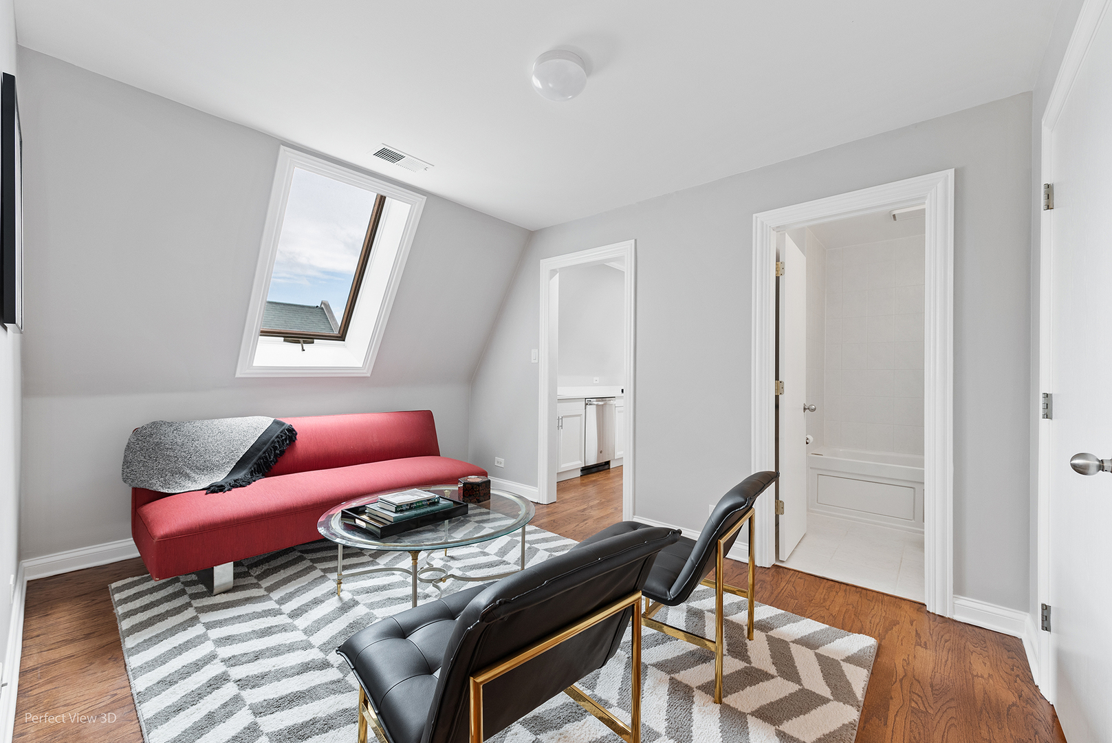 4938 South Drexel Boulevard, Unit 310 Chicago, IL 60615 - Photo 6 of 20 a bedroom with furniture and wooden floor