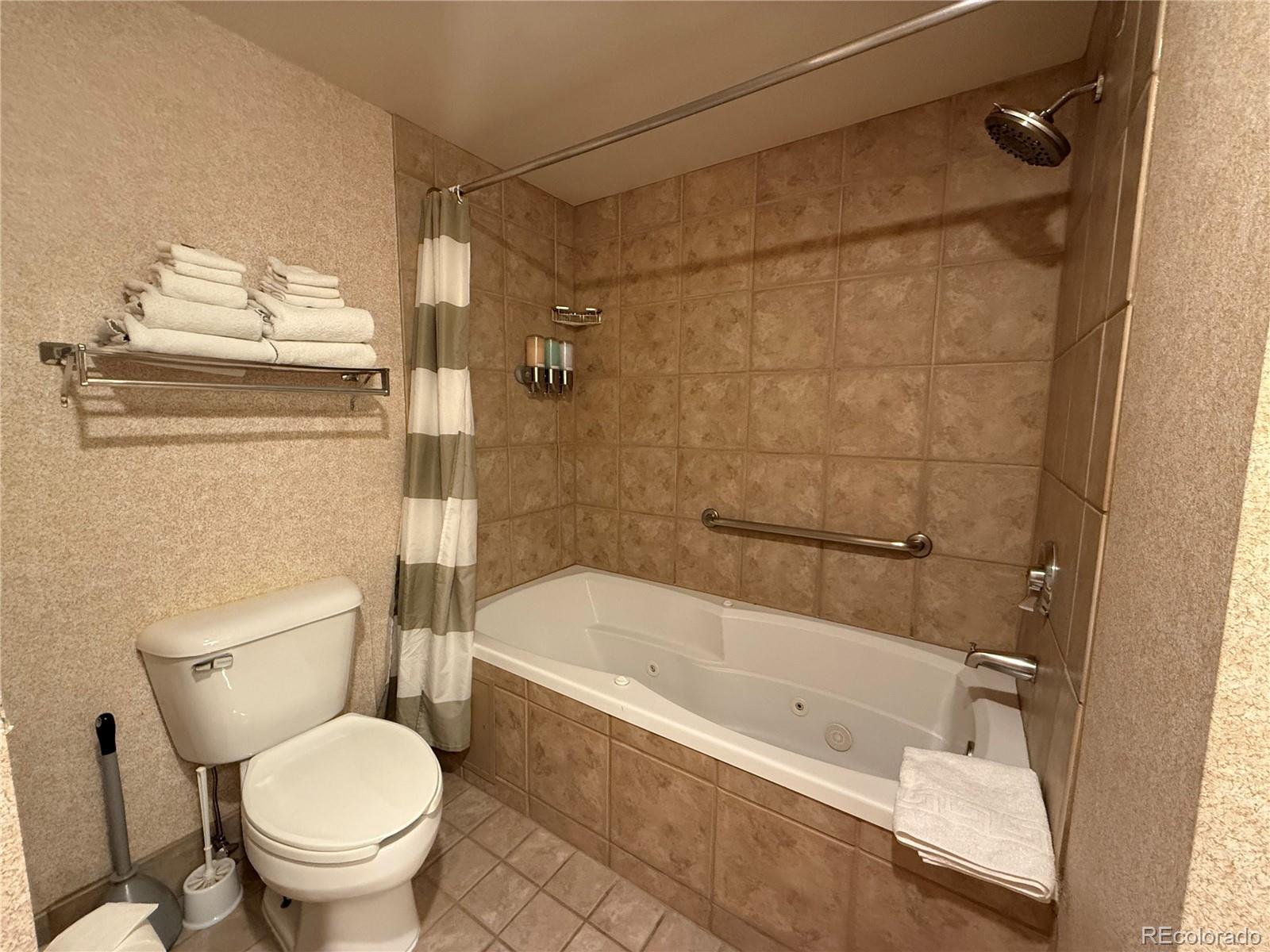 6 Emmons Road, Unit 379/381 Crested Butte, CO 81225 - Photo 24 of 34 a white toilet sitting next to a bath tub and a shower