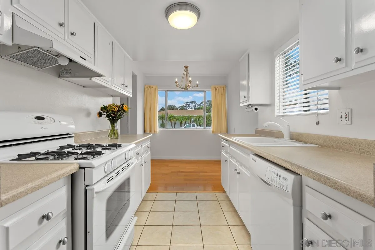 709 Sunflower Street Encinitas, CA 92024 - Photo 18 of 31 a kitchen with a stove top oven sink and cabinets