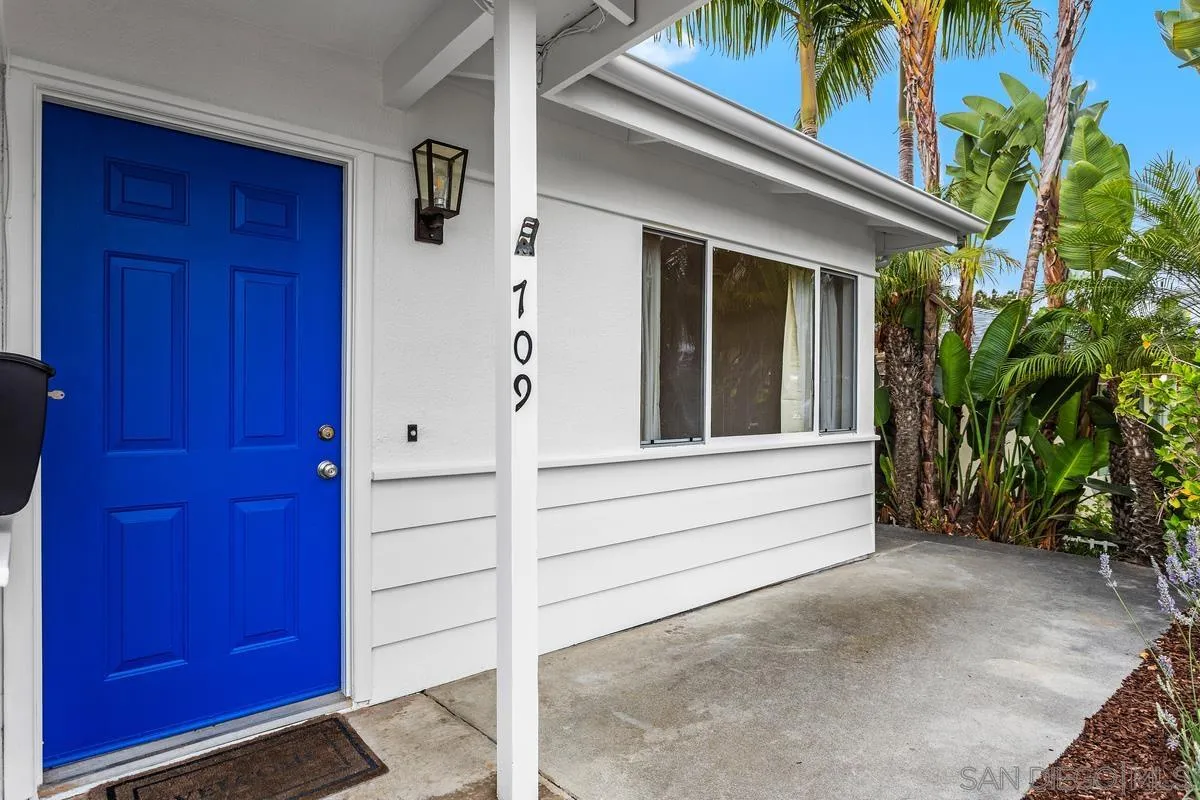 709 Sunflower Street Encinitas, CA 92024 - Photo 4 of 31 a view of front door and potted plants