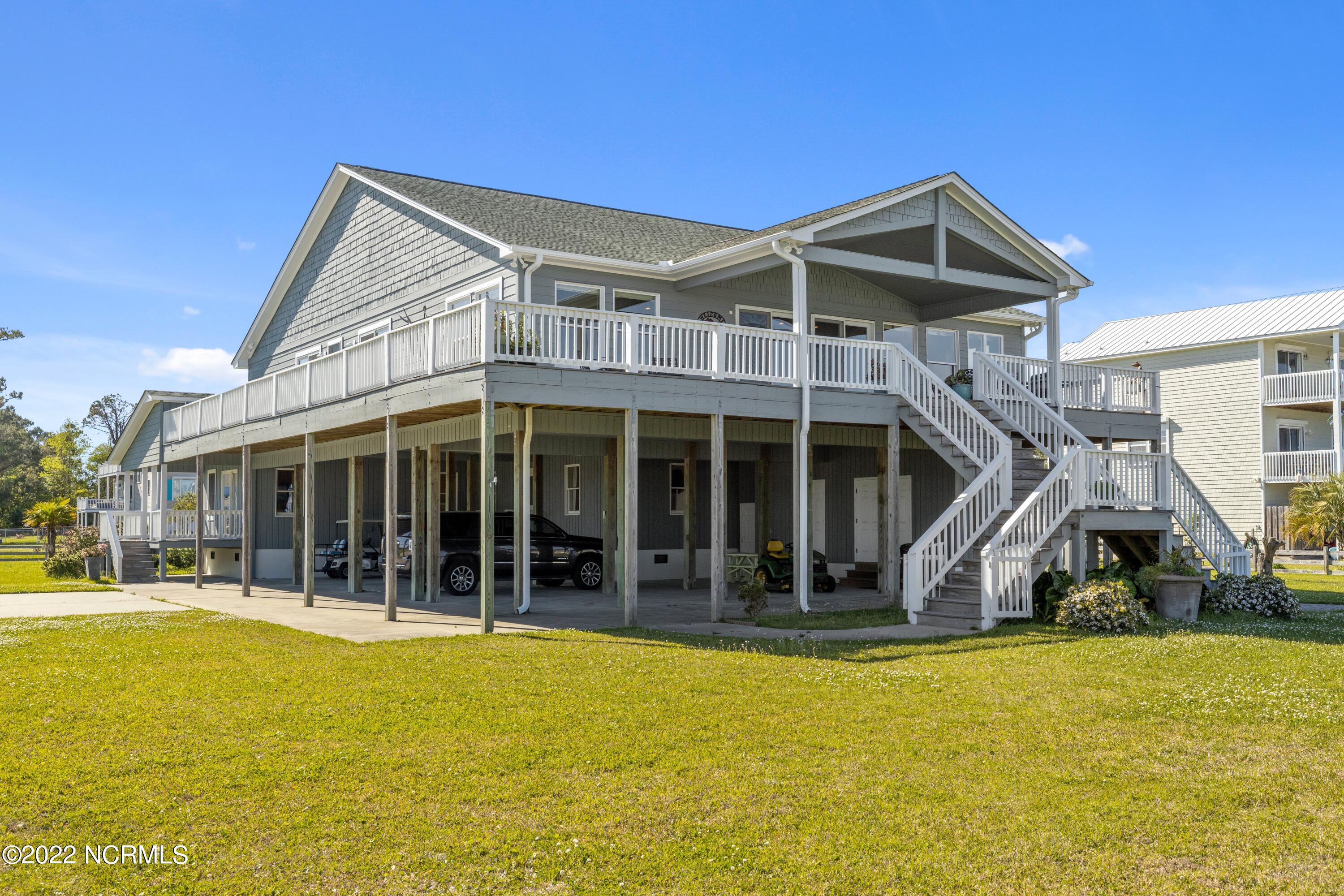 213 Straits Haven Road Beaufort, NC 28516 - Photo 54 of 68 Wraparound Deck/Porch