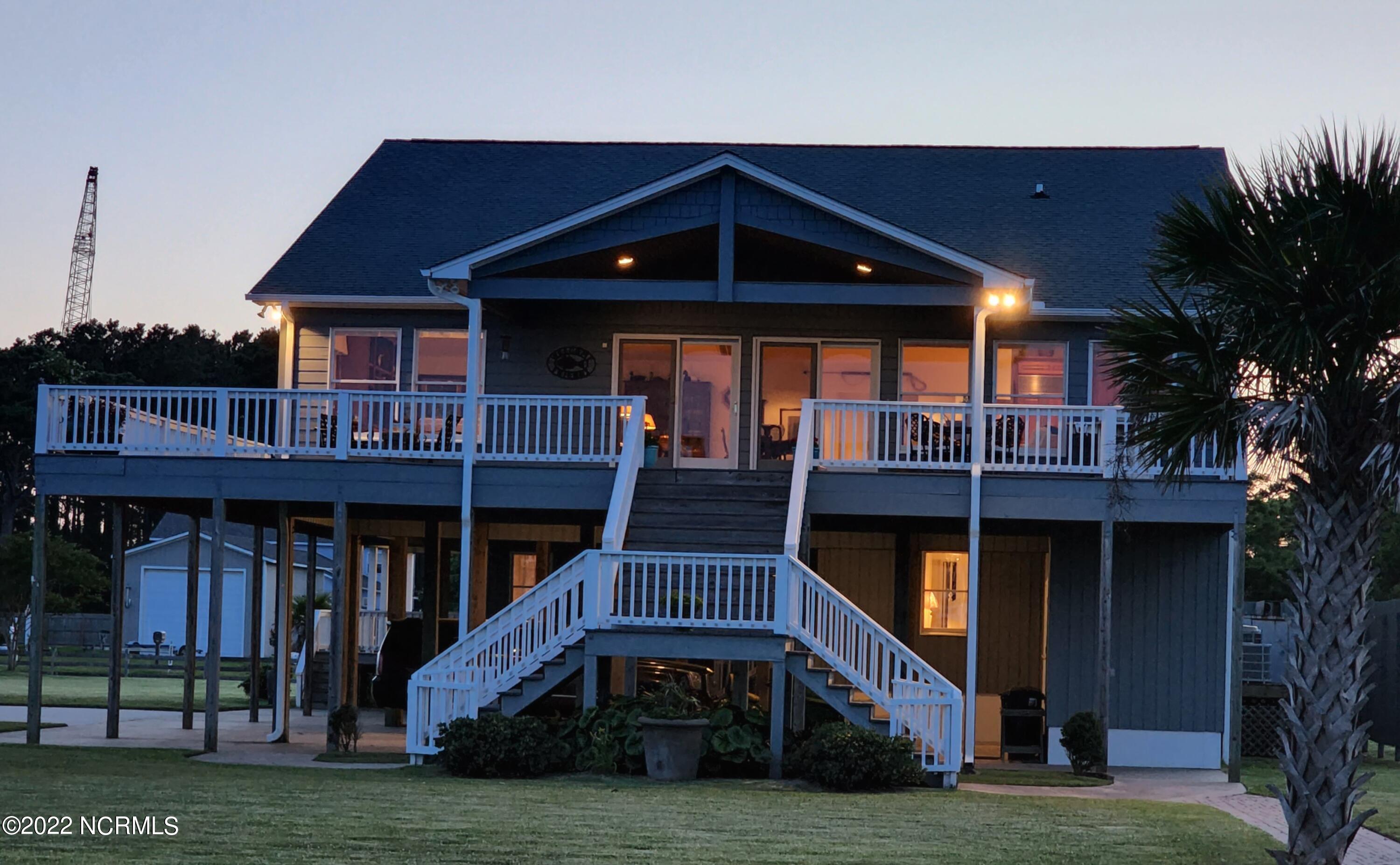 213 Straits Haven Road Beaufort, NC 28516 - Photo 65 of 68 Covered deck for evening dining