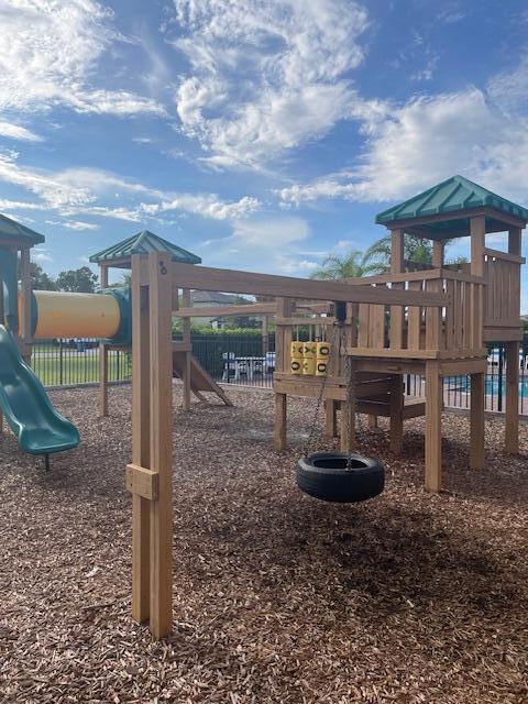 571 Old Country Rd S East Palm Bay, FL 32909 - Photo 28 of 37 a view of a patio with furniture and a yard