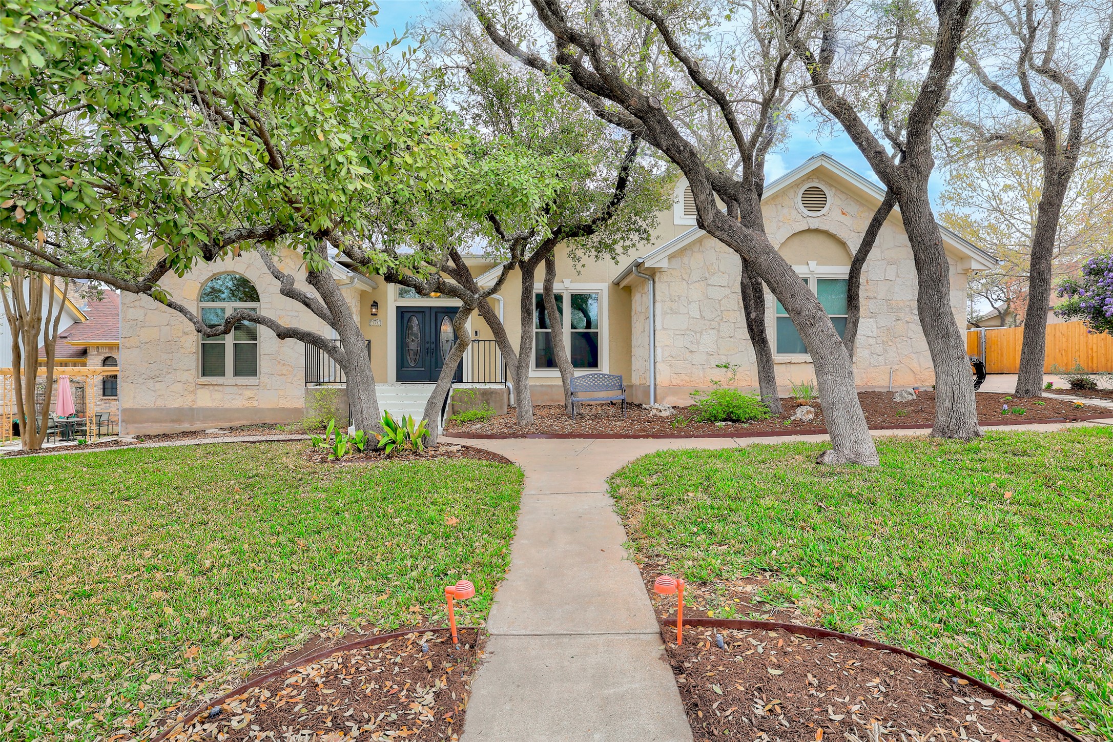 108 South Ridge Circle Georgetown, TX 78628 - Photo 1 of 1 Limestone stone, stucco and metal roof. Wonderful ranch style home