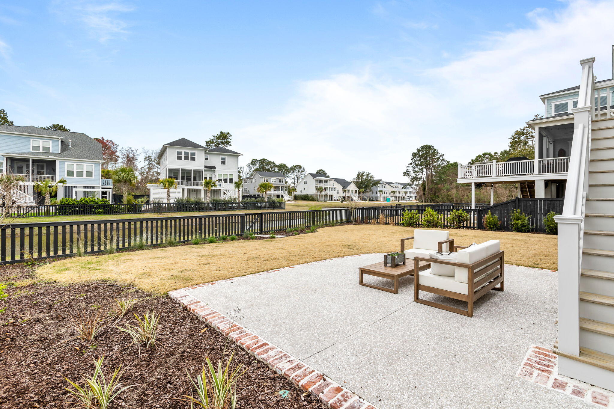 1468 Stratton Place Mount Pleasant, SC 29466 - Photo 29 of 37 Fenced in Yard Overlooking Pond