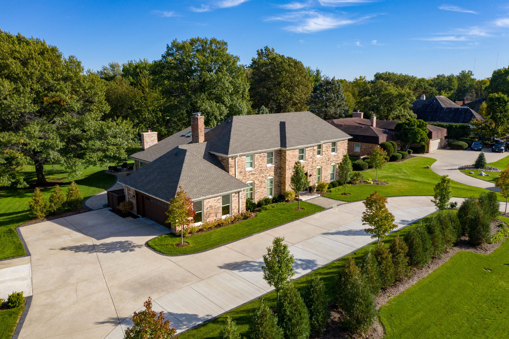2801 Meyers Road Oak Brook, IL 60523 - Photo 44 of 48 an aerial view of a house with yard swimming pool and outdoor seating