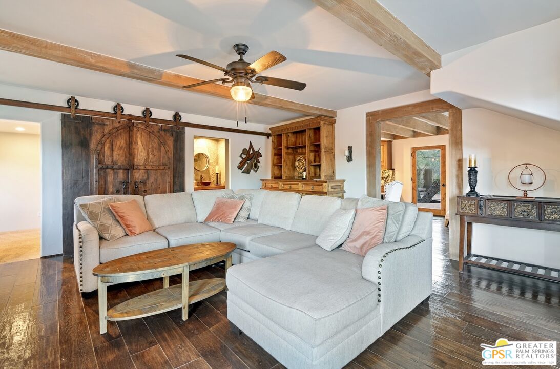 15911 Falls Creek Road Whitewater, CA 92282 - Photo 12 of 61 a living room with furniture and a wooden floor