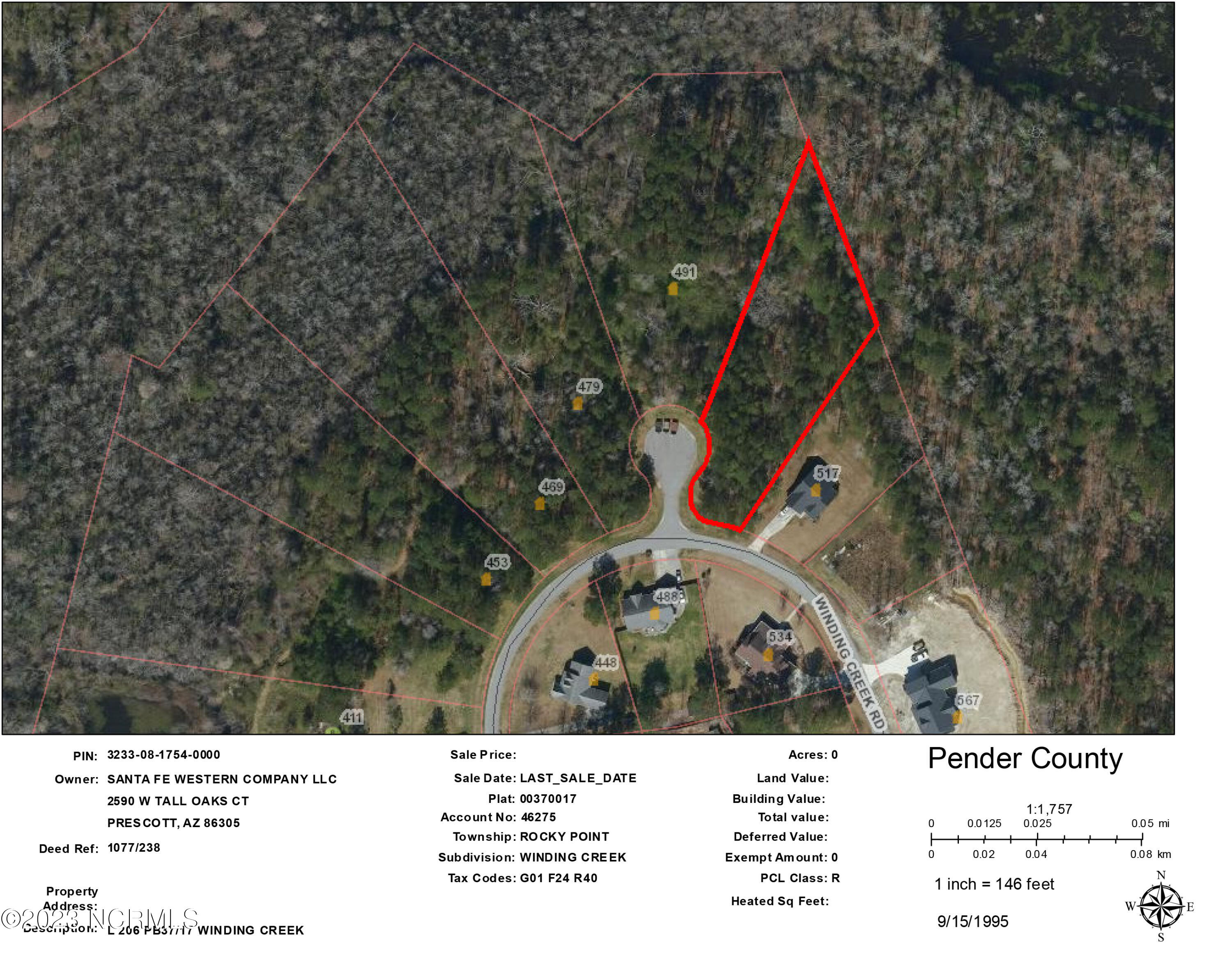 206 Winding Creek Road Rocky Point, NC 28457 - Photo 11 of 11 1-print-Lot 206 Winding Creek Rd GIS
