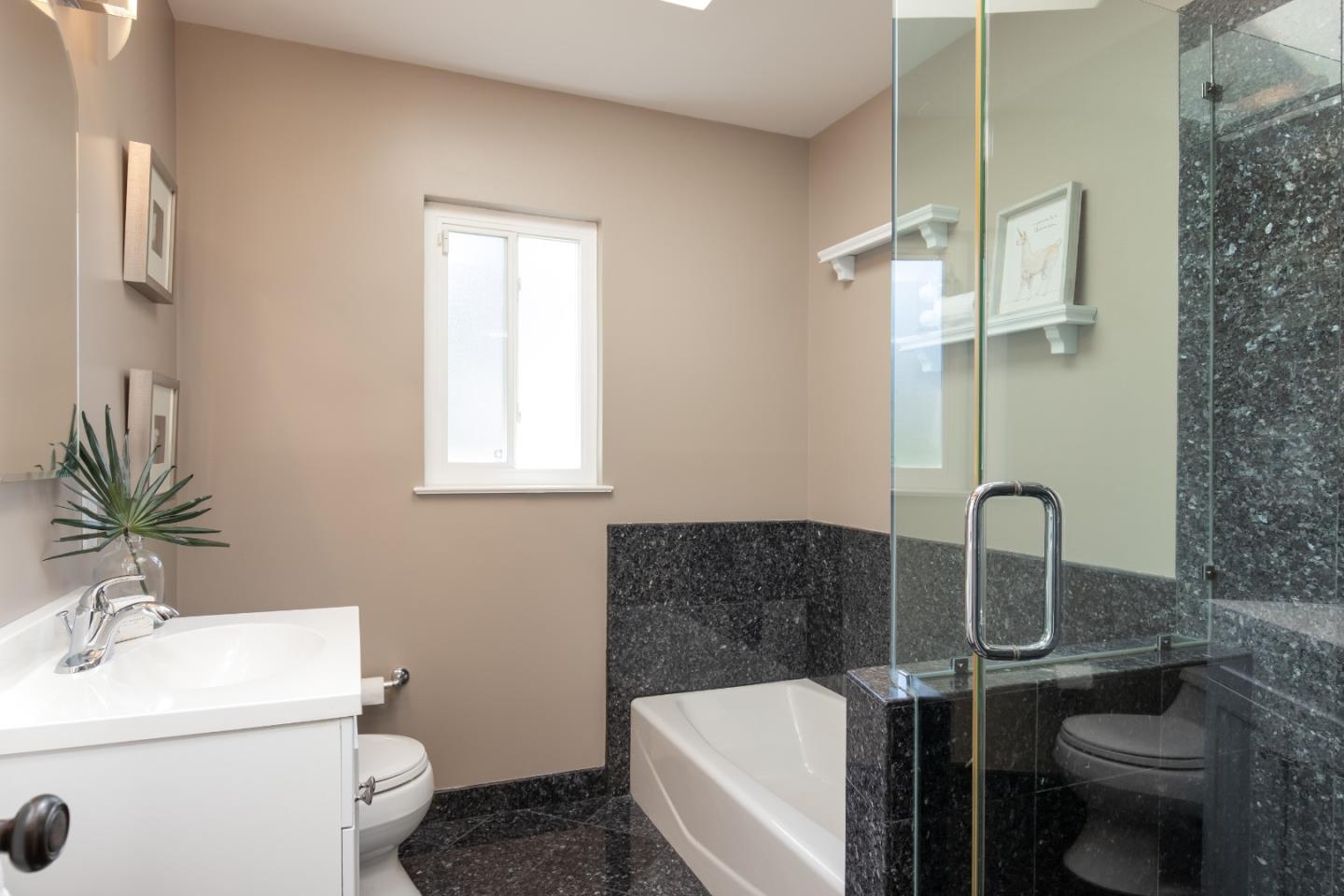 356 Barbara Way Hillsborough, CA 94010 - Photo 13 of 37 a bathroom with a sink toilet and shower