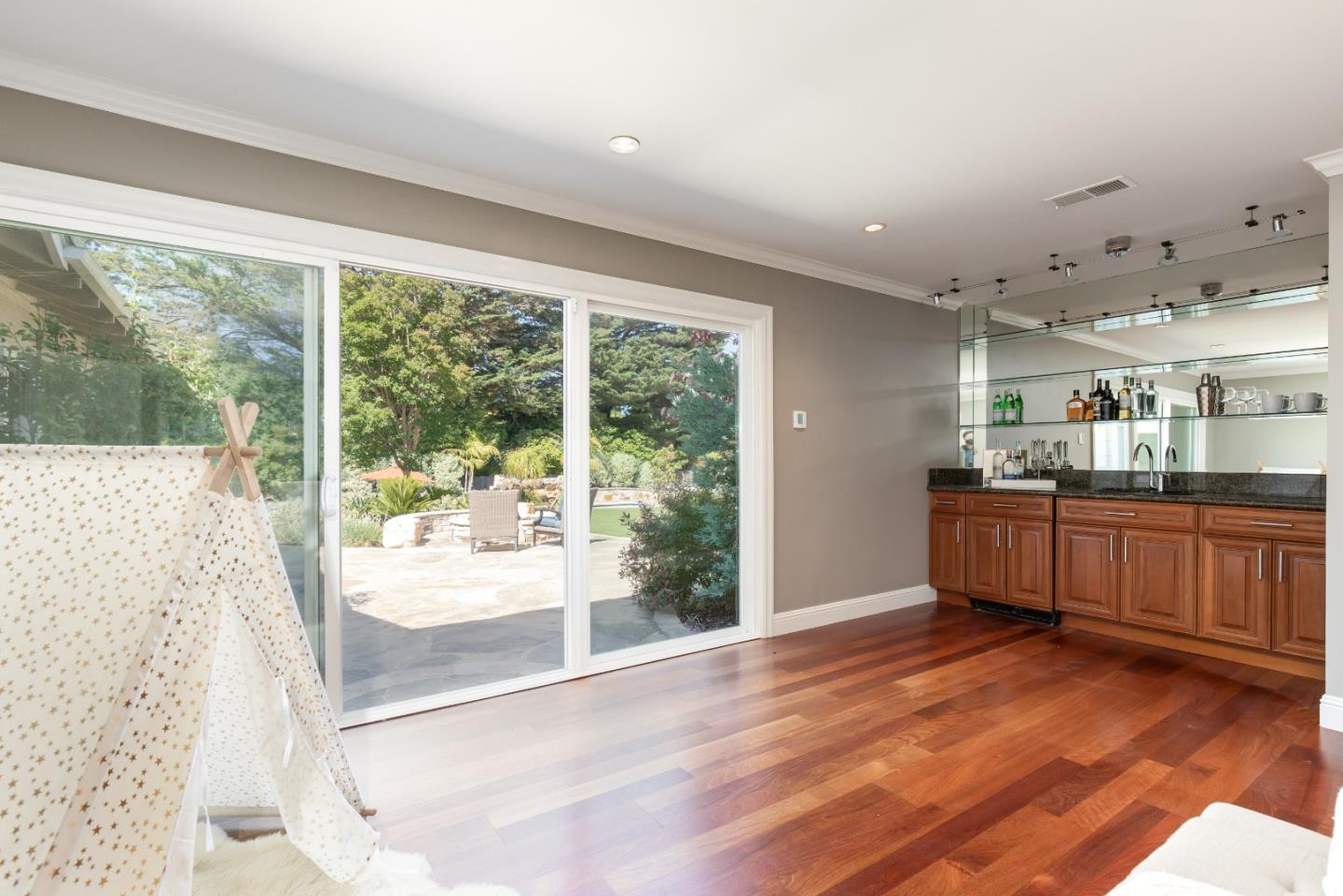 356 Barbara Way Hillsborough, CA 94010 - Photo 21 of 37 a open kitchen with stainless steel appliances granite countertop a large window