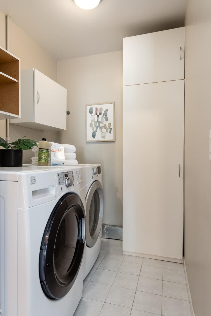 356 Barbara Way Hillsborough, CA 94010 - Photo 24 of 37 a utility room with dryer and washer