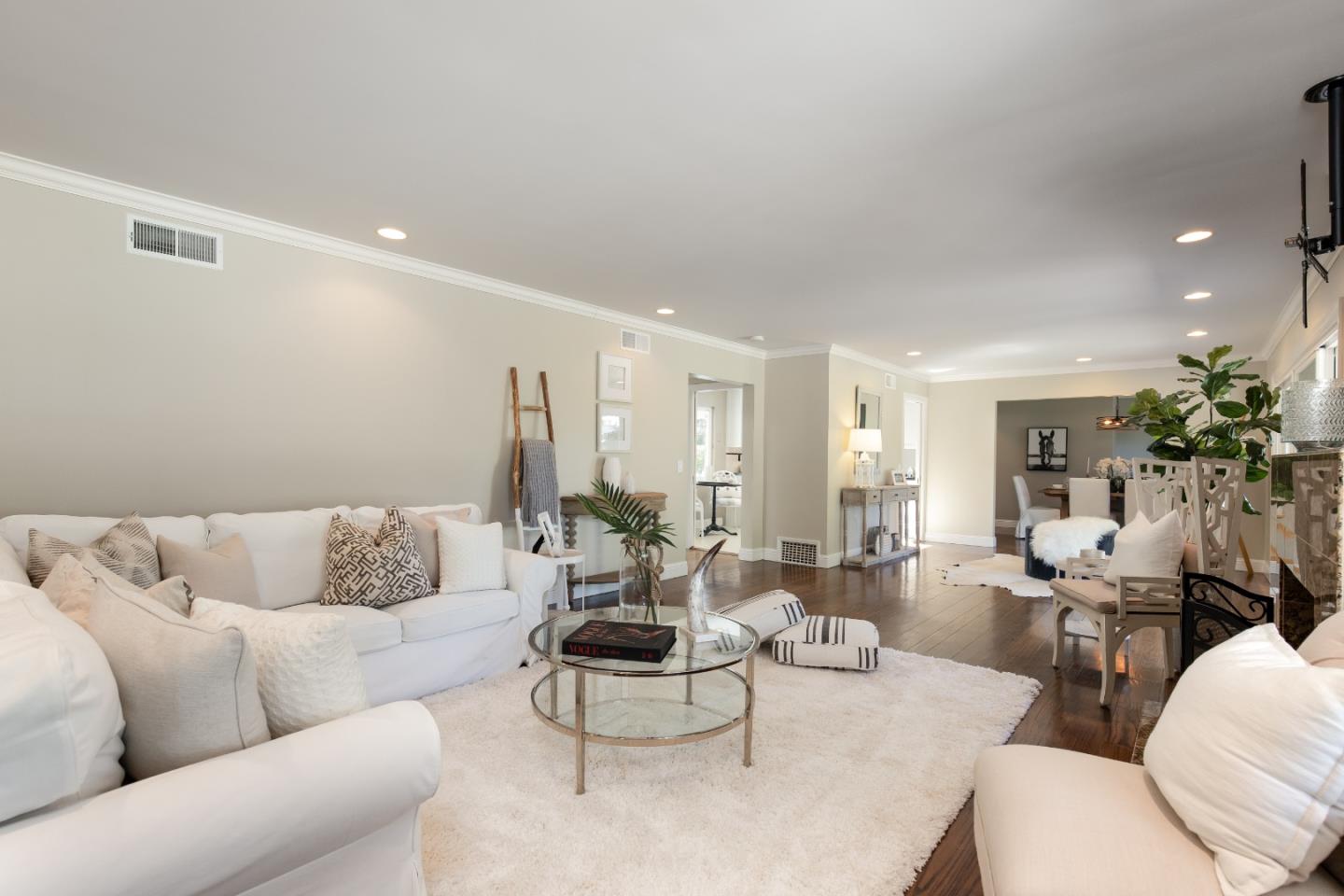 356 Barbara Way Hillsborough, CA 94010 - Photo 5 of 37 a living room with furniture and a large window