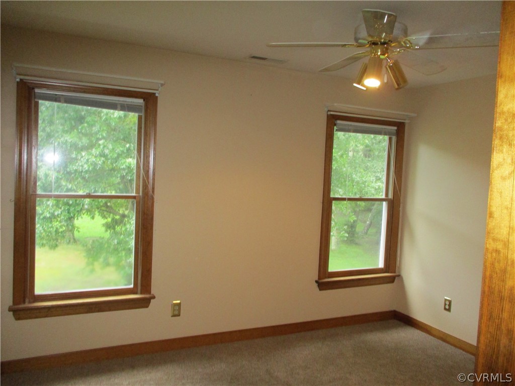 12630 2nd Branch Road Chesterfield, VA 23838 - Photo 20 of 23 Rear Bedroom, Carpet Ceiling Fan
