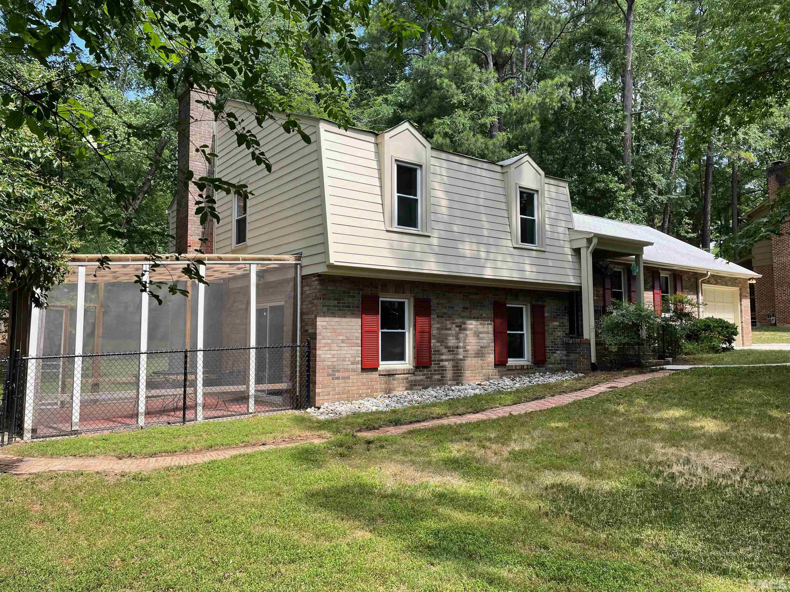 4506 Malvern Road Durham, NC 27707 - Photo 6 of 40 Brick front. Freshly painted Hardiplank siiding. Screened patio was permitted.