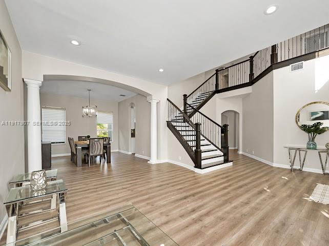 585 Southwest Yacht Basin Way Stuart, FL 34997 - Photo 26 of 61 a view of dining room with furniture and wooden floor