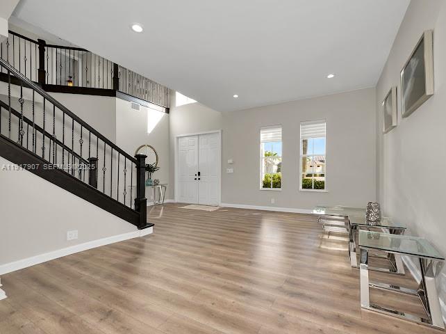 585 Southwest Yacht Basin Way Stuart, FL 34997 - Photo 29 of 61 a view of an entryway with wooden floor and pool table