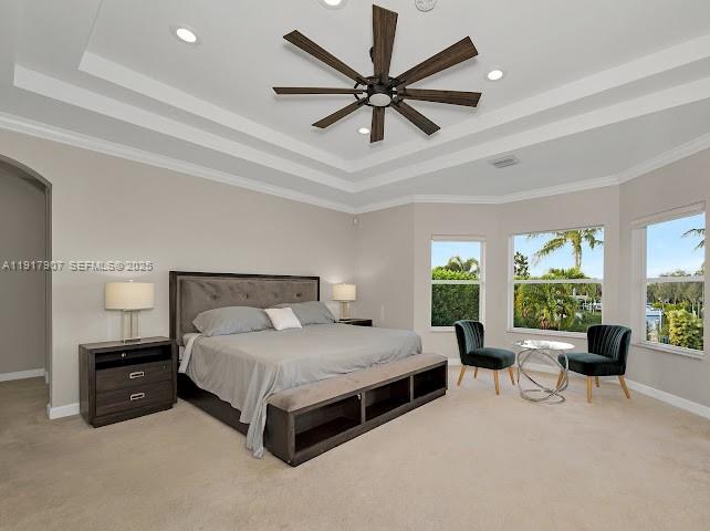 585 Southwest Yacht Basin Way Stuart, FL 34997 - Photo 50 of 61 a bedroom with a bed and a large window