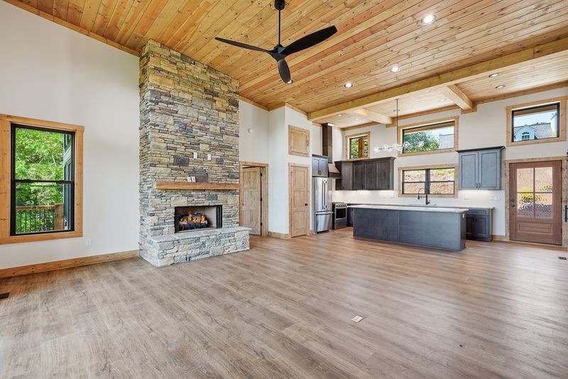 216 Old Orchard Road Ellijay, GA 30536 - Photo 7 of 59 a view of a livingroom with a fireplace