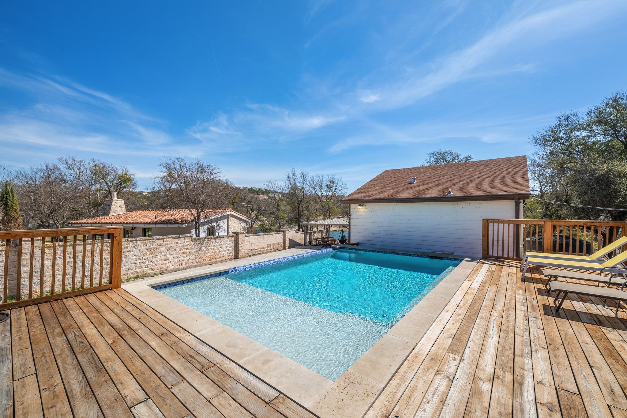 2903 Oak Ridge Drive Spicewood, TX 78669 - Photo 16 of 33 View of pool with a deck