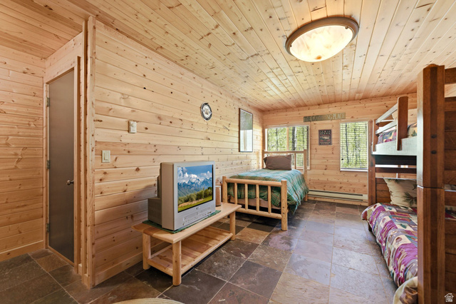 2096 South Aspen Ridge Coalville, UT 84017 - Photo 26 of 44 Wood-paneled room featuring natural wood walls and ceiling