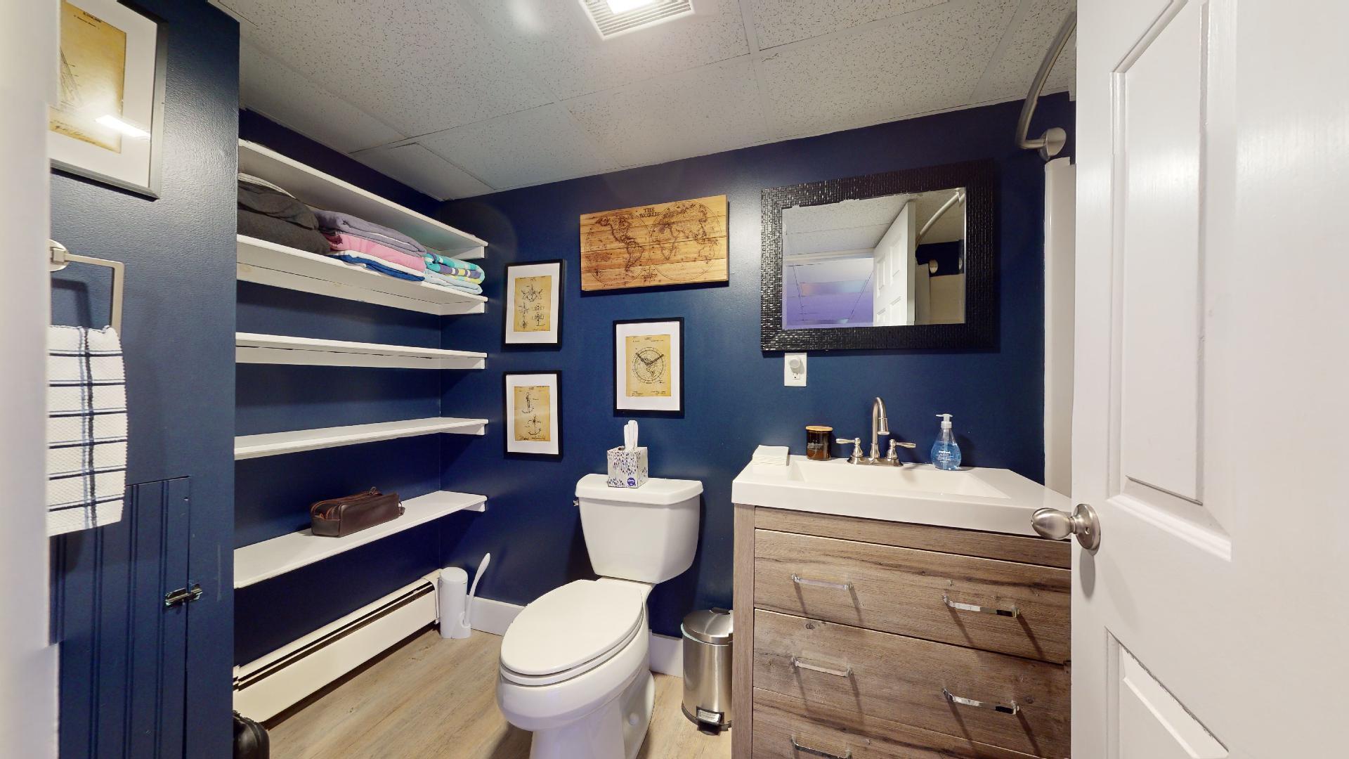 60 Constitution Drive Westbrook, ME 04092 - Photo 30 of 44 Finished Basement Full Bathroom