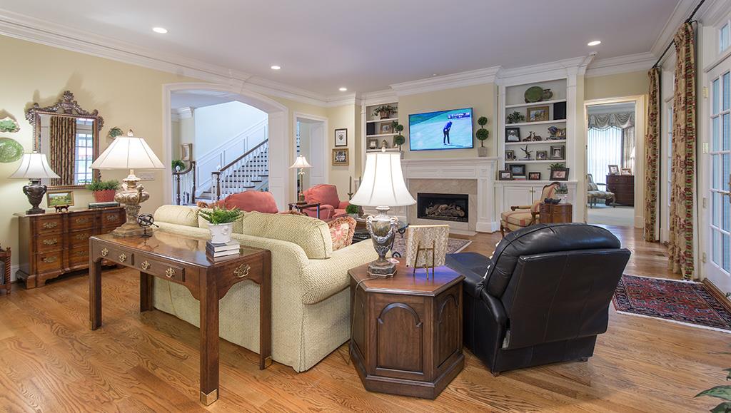 3610 Trimble Road Nashville, TN 37215 - Photo 11 of 29 Family Room open in the center of the home offering excellent entertaining flow. Fireplace with gas logs.