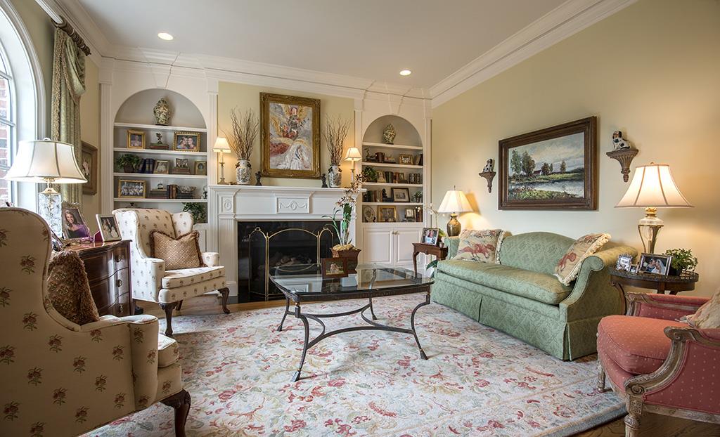 3610 Trimble Road Nashville, TN 37215 - Photo 4 of 29 Exquisite Formal Rooms | Cozy Library | Fireplace with Gas Logs