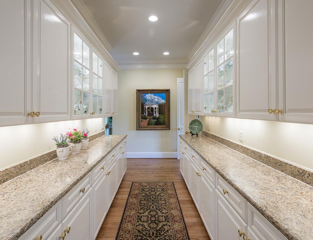 3610 Trimble Road Nashville, TN 37215 - Photo 6 of 29 Bulter’s Pantry Featuring Lit Glass Front Display Cabinets