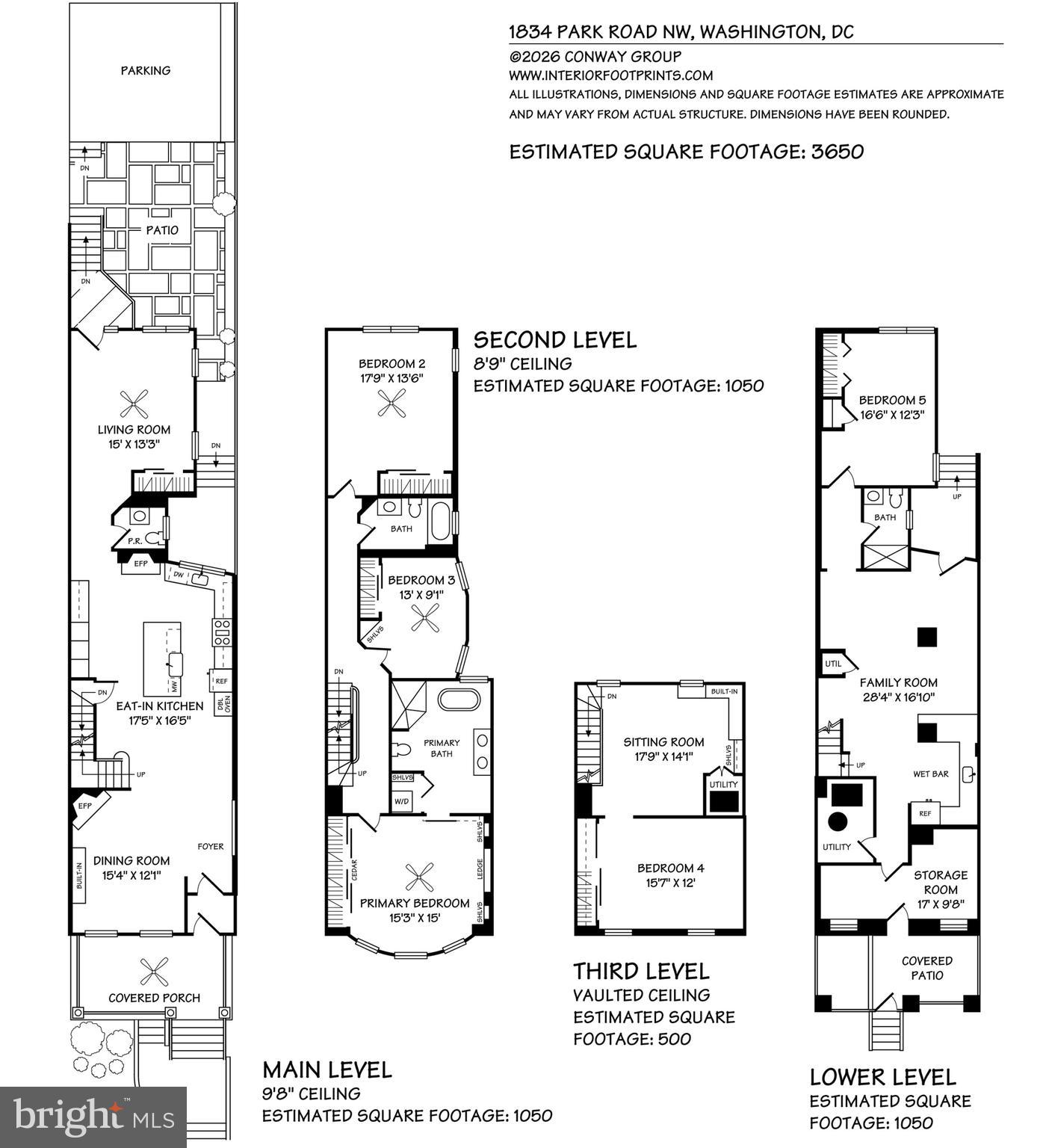 1834 Park Road Northwest Washington, DC 20010 - Photo 60 of 67 Tons of space!