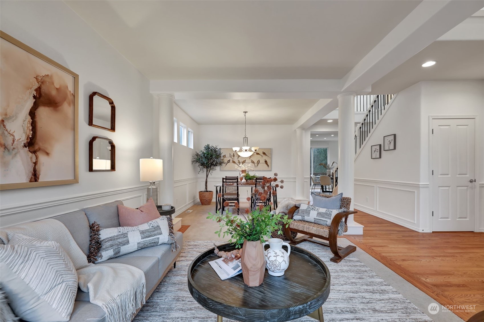 3714 Lincoln Court Northeast Renton, WA 98056 - Photo 5 of 33 a living room with furniture and a potted plant