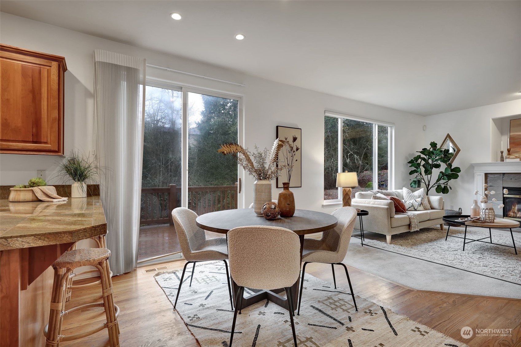 3714 Lincoln Court Northeast Renton, WA 98056 - Photo 7 of 33 a view of a dining room with furniture window and outside view
