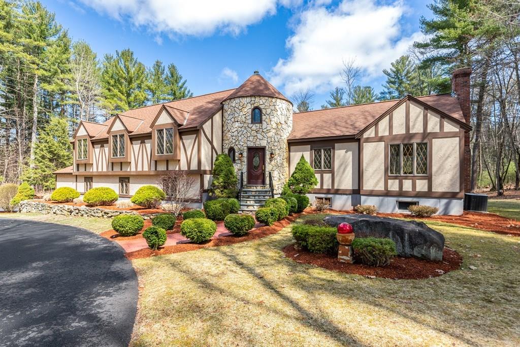 77 Richardson Road Boxborough, MA 01719 - Photo 30 of 32 a front view of a house with swimming pool and furniture