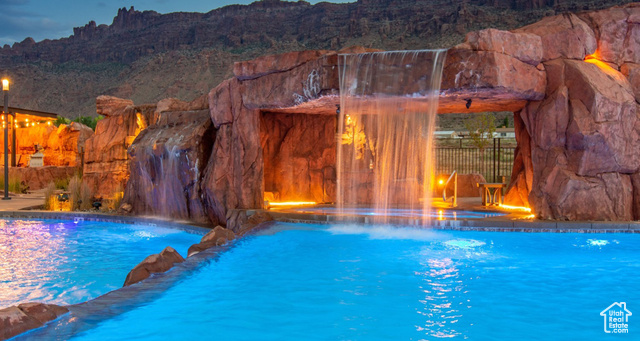 2331 Mesa Road, Unit E3 Moab, UT 84532 - Photo 44 of 71 View of pool with a mountain view