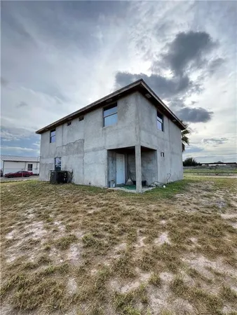 a big house with a yard