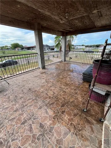a view of porch with furniture