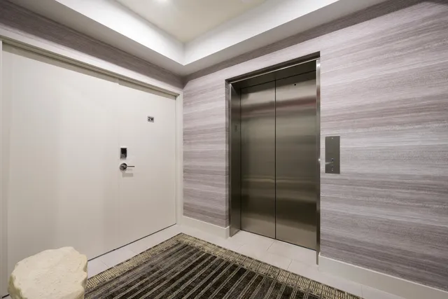 a view of parking garage