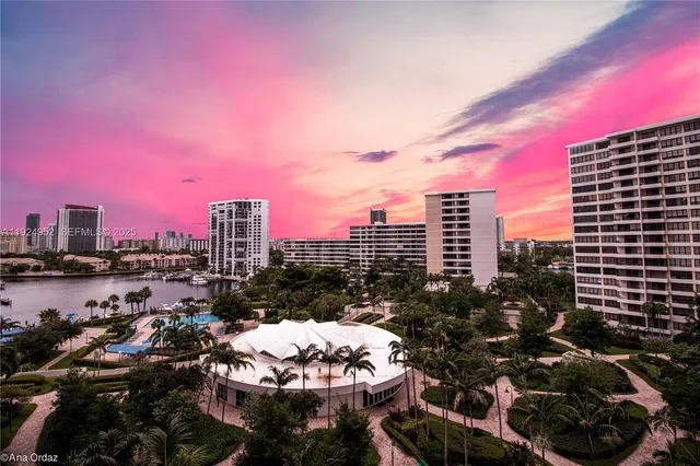 a city view with a multi story building