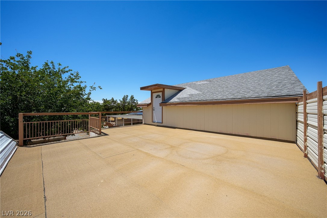 1831 West Horn Road Pahrump, NV 89048 - Photo 26 of 59 A spacious rooftop patio offers ample outdoor living space, ideal for leisure and entertaining.