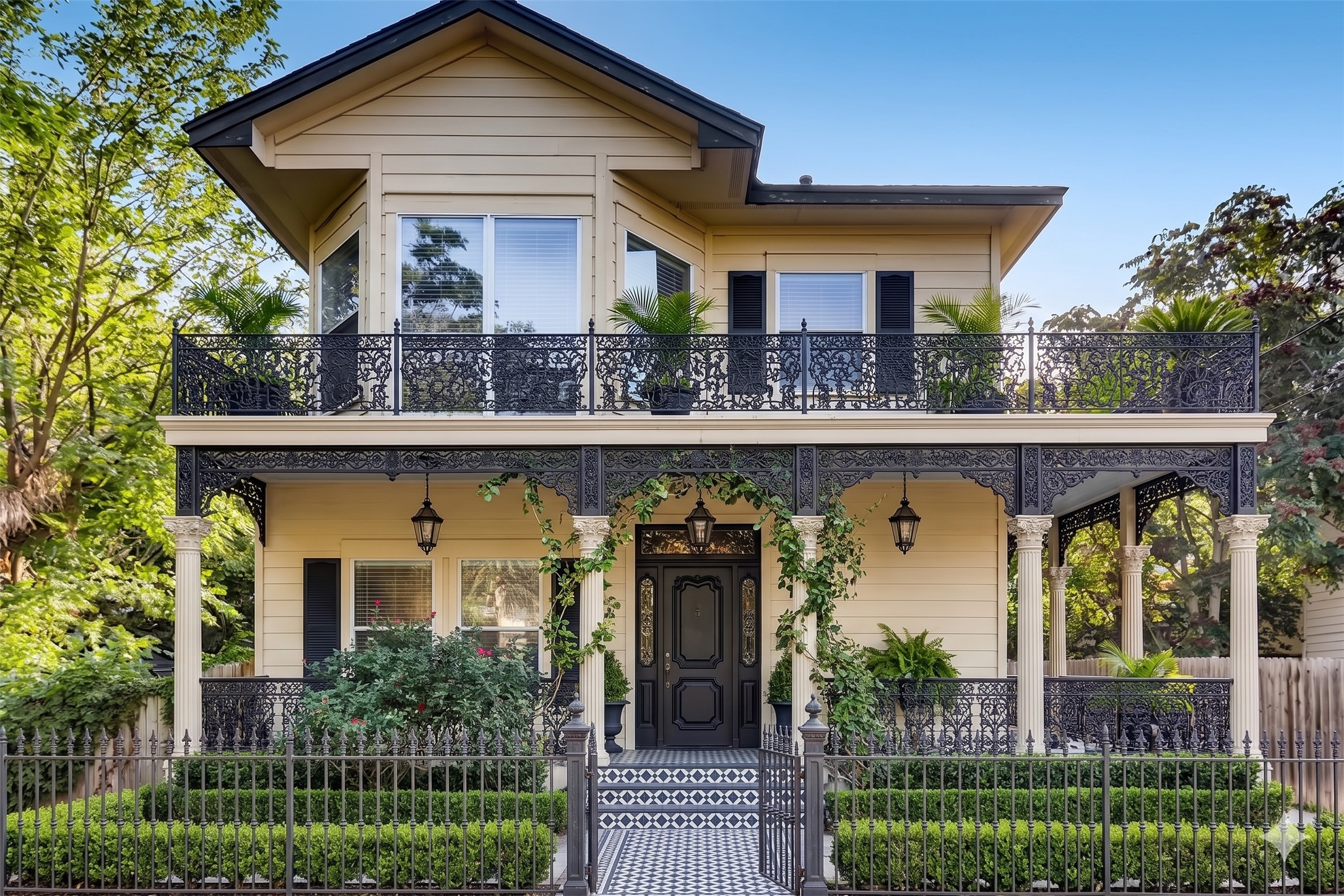 1206 Maple Avenue Austin, TX 78702 - Photo 10 of 37 Thinking about adding some value? Here is a virtually created rendering with an ornate wrought iron balcony, inviting front porch and landscaping.