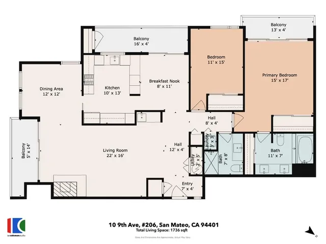 $1,300,000 | 10 9th Avenue, Unit 206, San Mateo, CA 94401