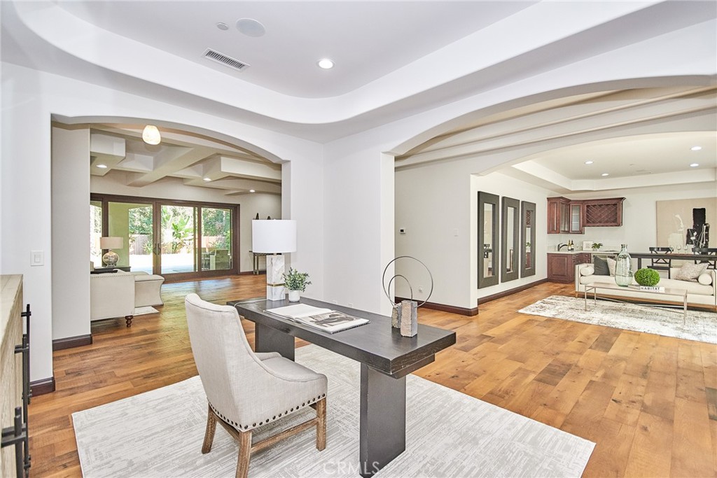 1051 Arroyo Drive Fullerton, CA 92833 - Photo 12 of 73 a view of a dining room with furniture window and wooden floor