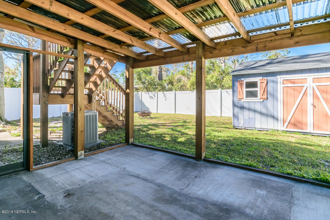 342 Seminole Road Atlantic Beach, FL 32233 - Photo 32 of 57 Screened lanai under deck