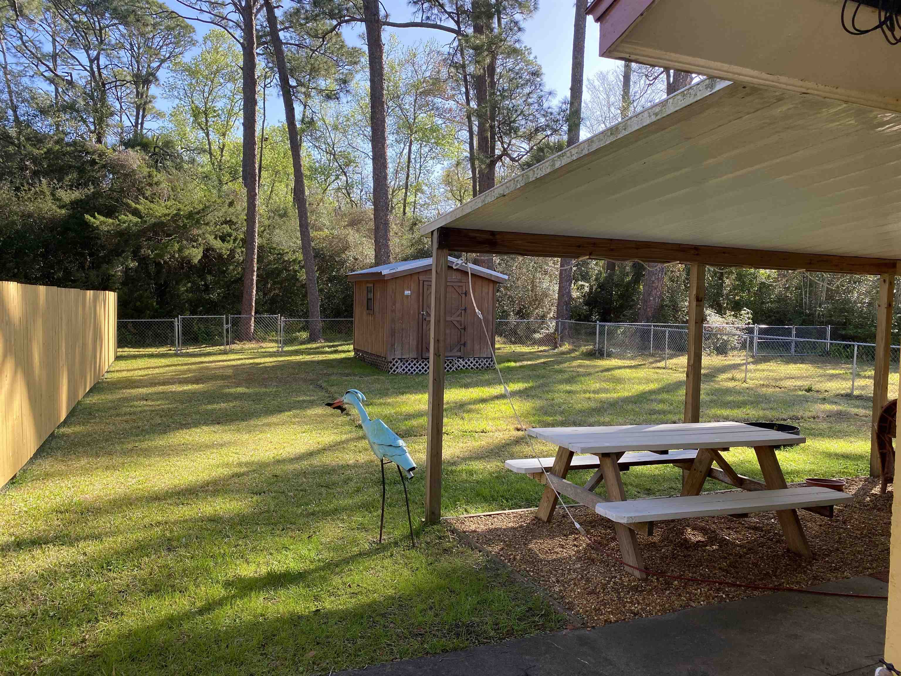 116 Colon Avenue St. Augustine, FL 32084 - Photo 34 of 42 Fenced backyard with a storage unit