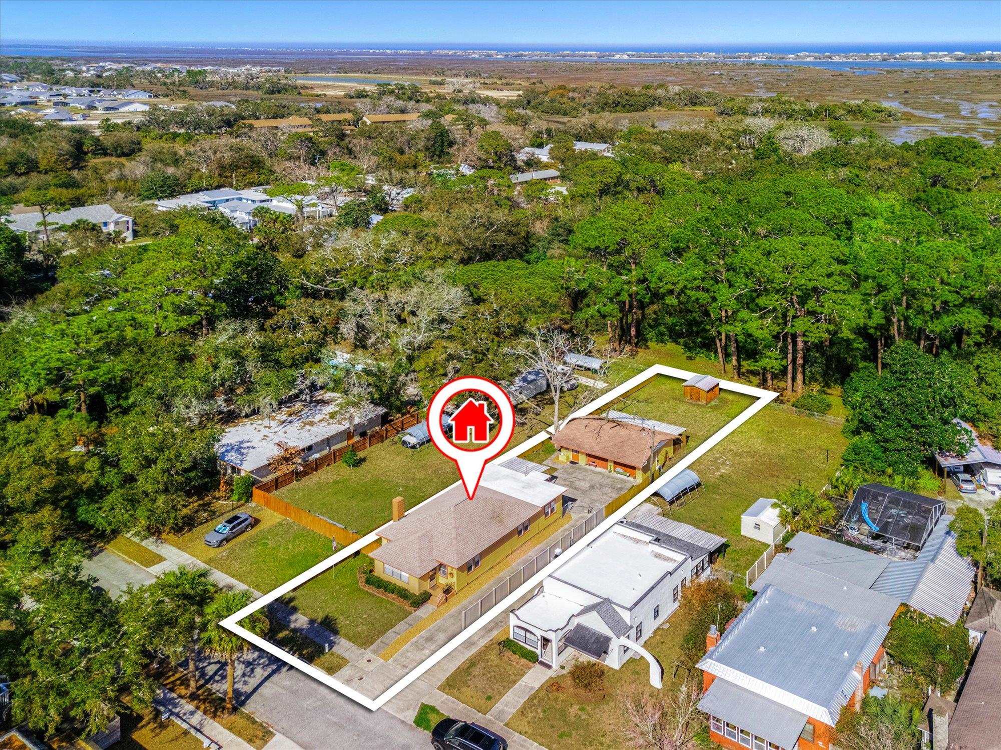 116 Colon Avenue St. Augustine, FL 32084 - Photo 36 of 42 Aerial view of residential area