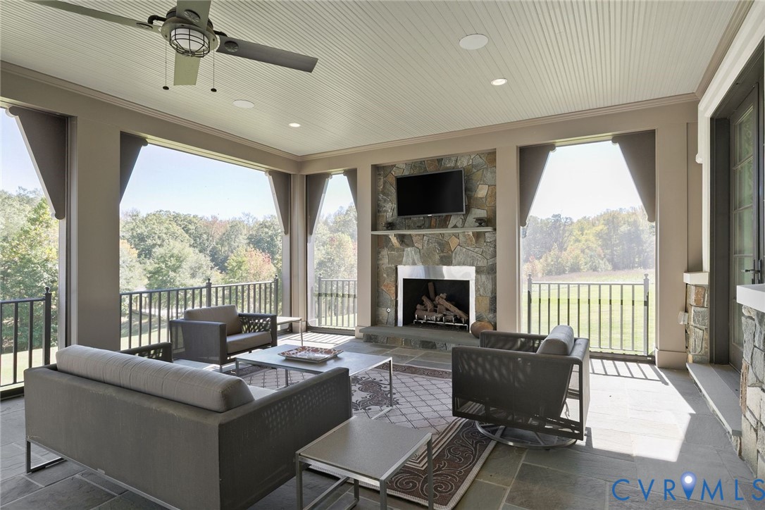785 Oak Spring Lane Manakin-Sabot, VA 23103 - Photo 76 of 96 Inviting screened porch featuring Bluestone floors