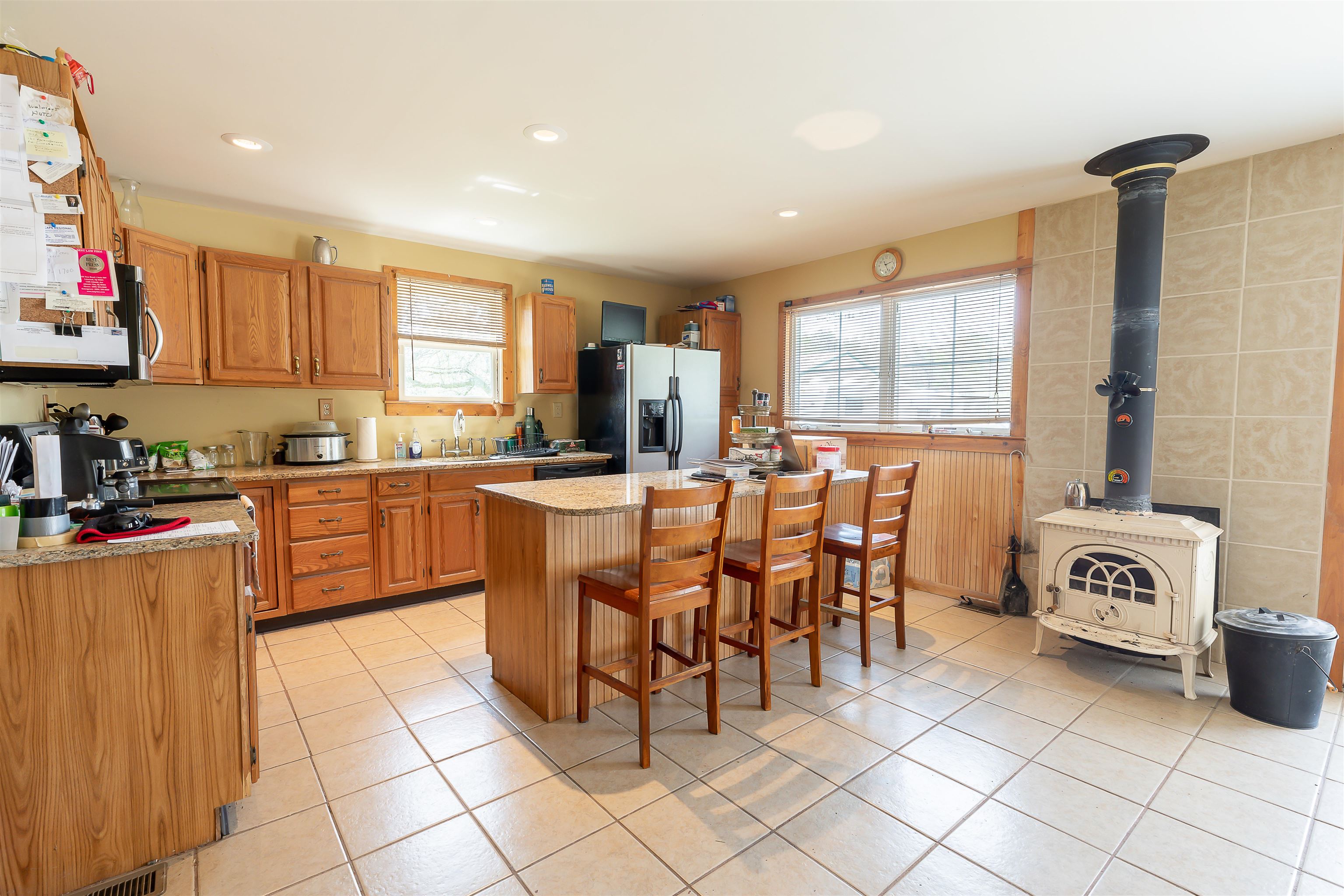 3021 Rte 9 South Rio Grande, NJ 08242 - Photo 4 of 24 a kitchen with stainless steel appliances kitchen island granite countertop a sink a stove and cabinets