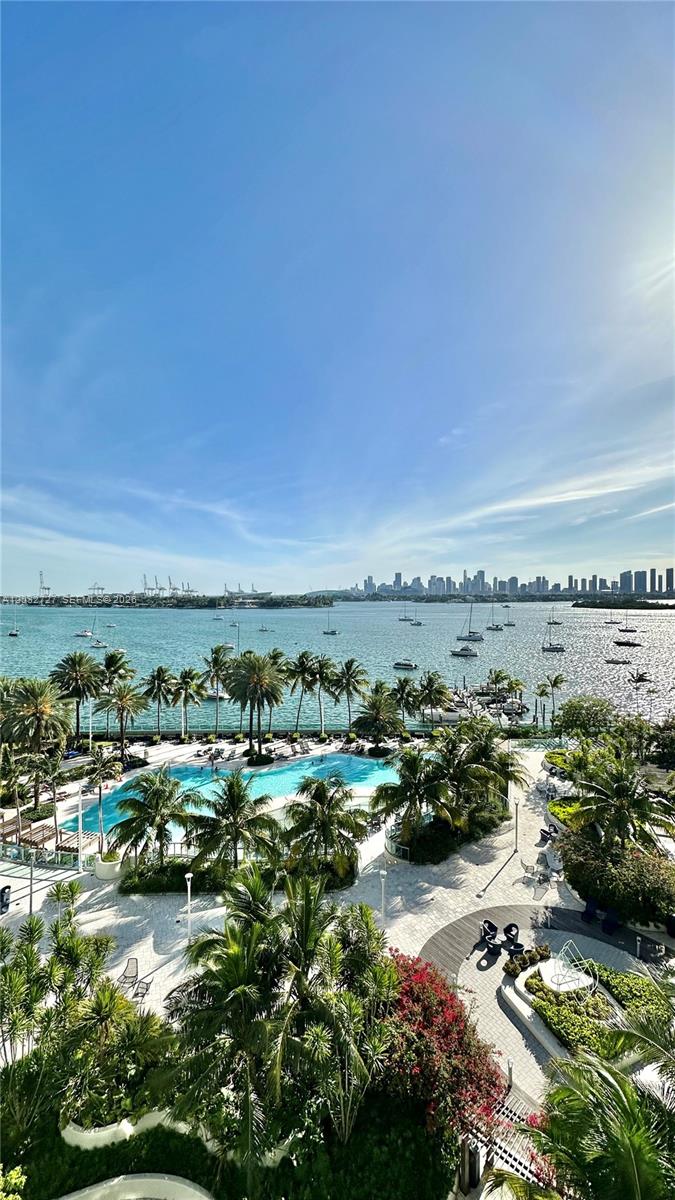 1500 Bay Road, Unit 820S Miami Beach, FL 33139 - Photo 13 of 15 view from the balcony