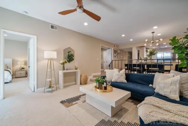 a outdoor space with patio couch and glass door